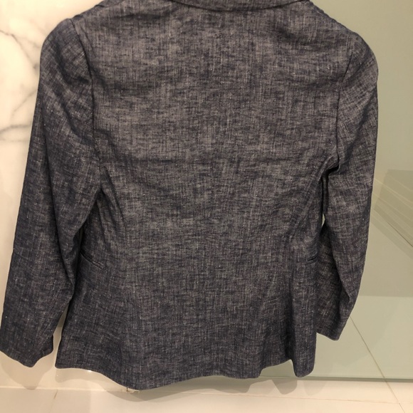 Theory Linworth Denim Jacket Blazer - Picture 3 of 4